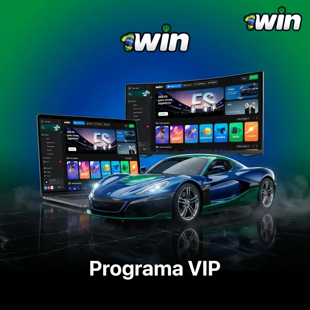 Programa VIP 1win com múltiplos níveis de fidelidade, cashback, bônus personalizados e atendimento prioritário
