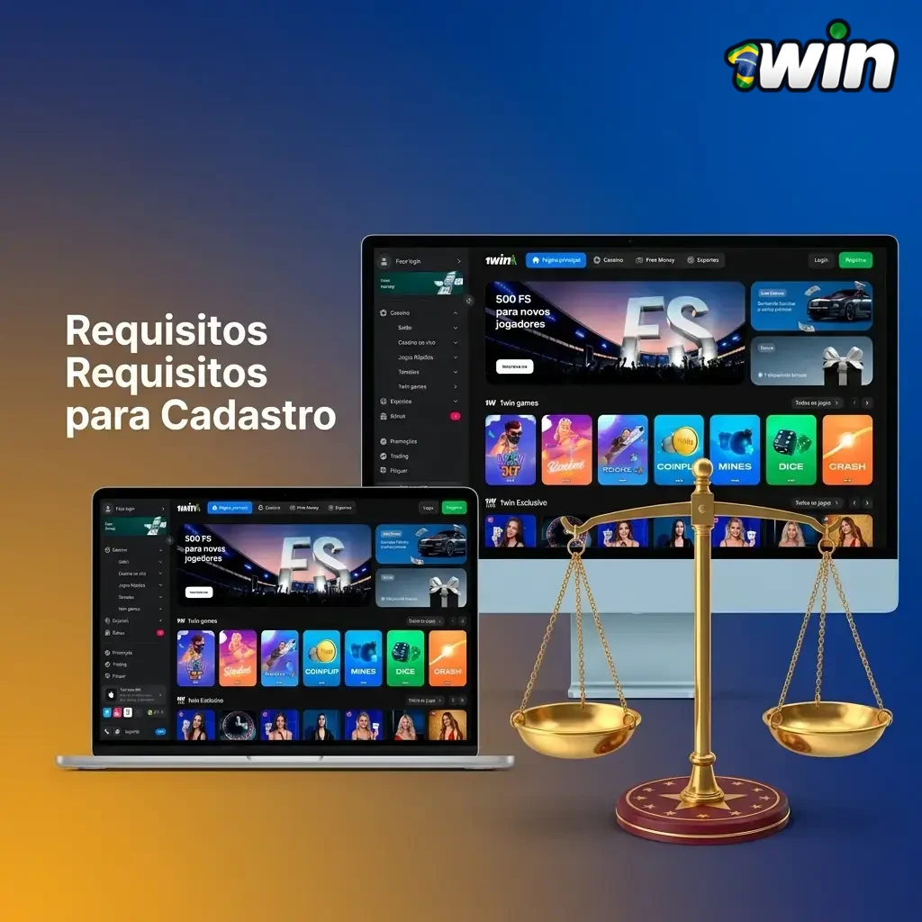 Requisitos para cadastro na plataforma: idade mínima, dados verdadeiros, verificação de identidade e conformidade legal