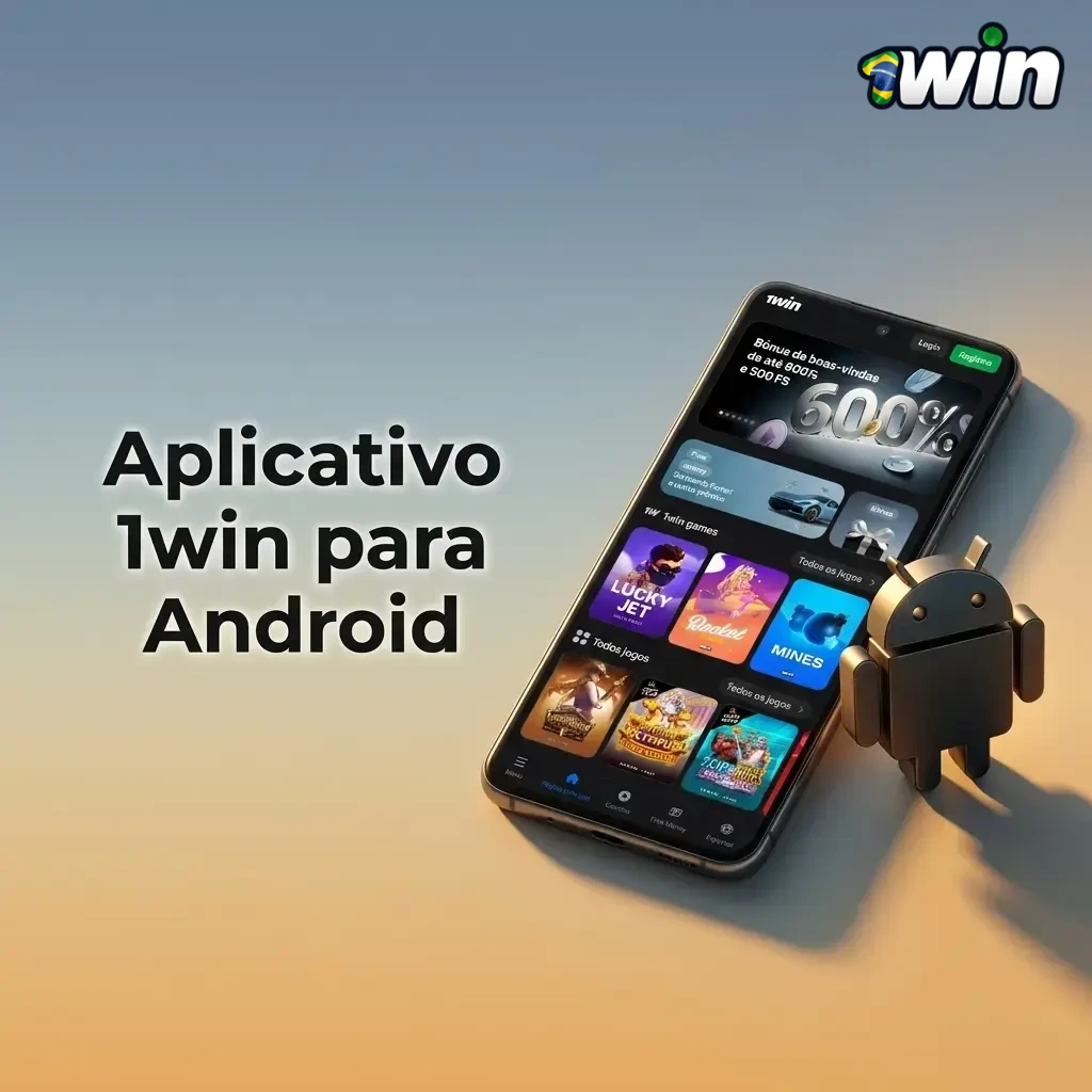 Aplicativo 1win para Android com acesso a apostas esportivas e cassino em qualquer lugar